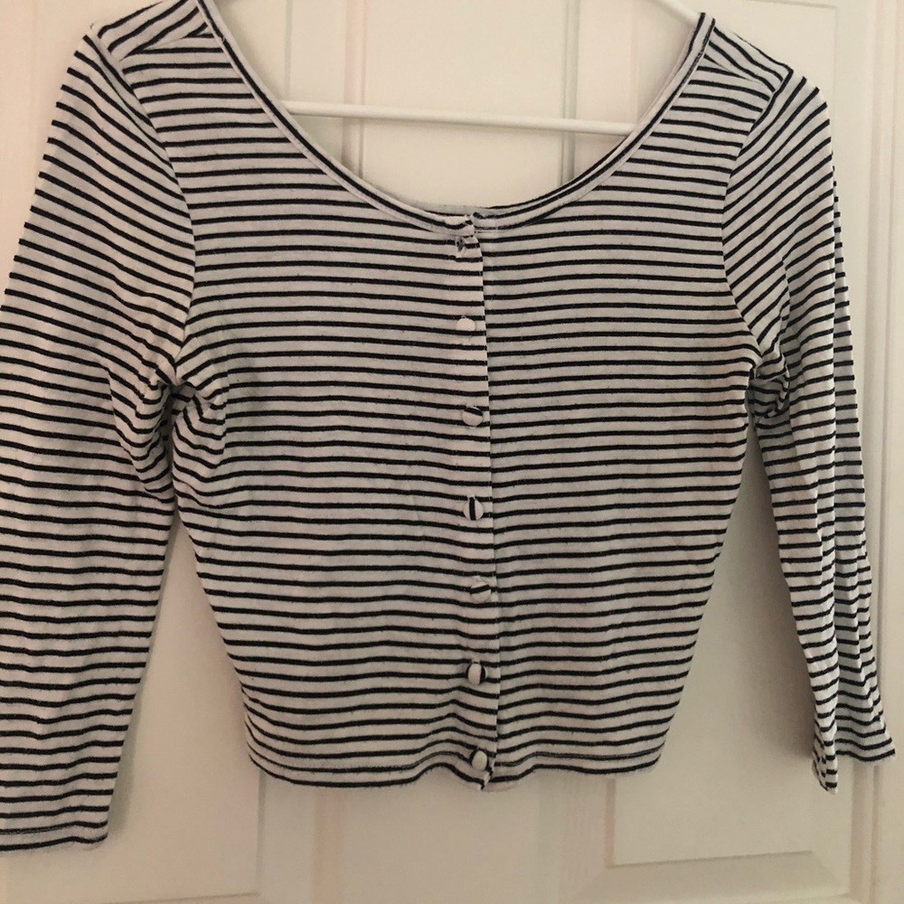 Striped Crop Top